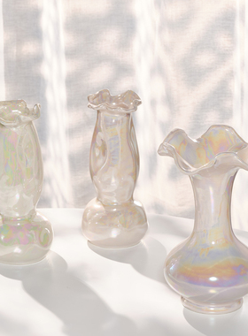 速发高家轻奢花幻水培花瓶客厅插梦级居装饰干花工艺摆件摆设