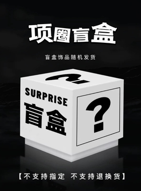 男女皮质choker项圈朋克项链盲盒