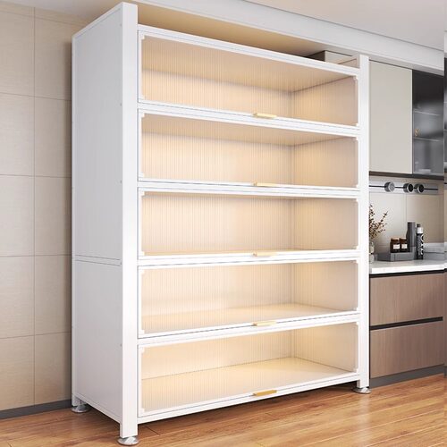 Kitchen shelves, floor standing multi-layer storage cabinet