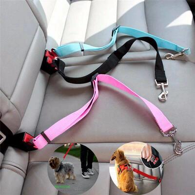 Adjustable Pet Cat Dog Car Seat Belt Pet Seat Vehicle Dog Ha