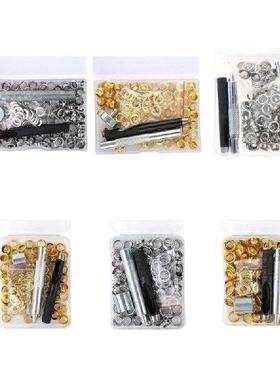 100Pieces 6mm/8mm/10mm Grommet Eyelets Assortment Kits with