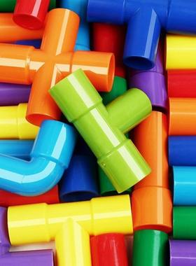 DIY Water Building Blocks Toys Montessori Water Pipe Buildin