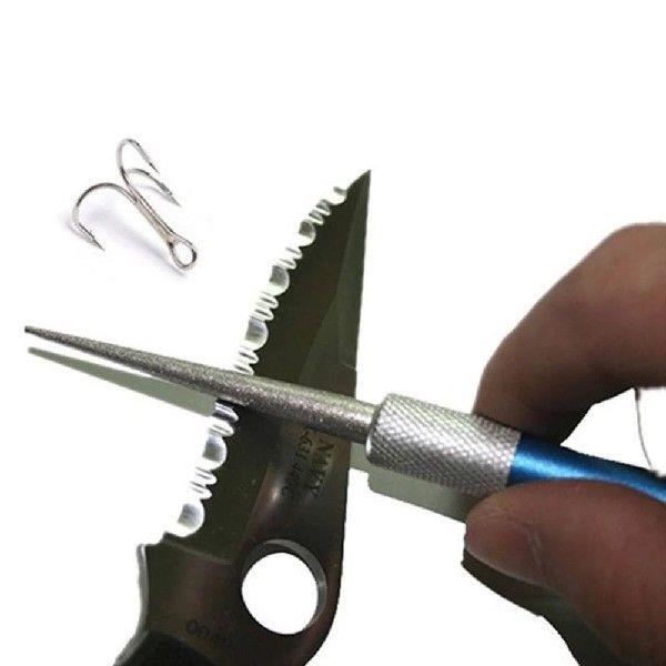 Fishing Hook File Diamond Pen Shaped Knife Sharpener