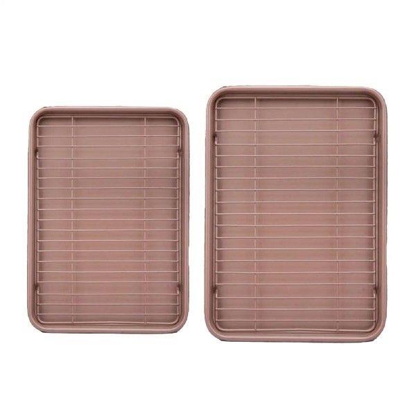 Baking Sheet with Rack Set, Nonstick Cookie Pan, Thick