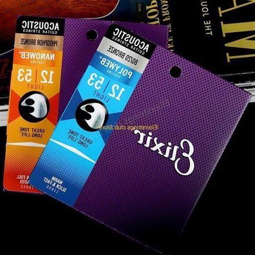 Elixir Electric Guitar Strings Acoustic Coating Rope 80/20 P