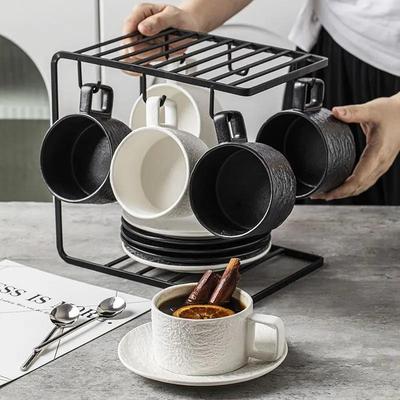 ceramic rock texture coffee cup exquisite set tea tableware