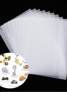 10PCS Heat Shrink Plastic Sheet Shrinky Film Paper for Adult