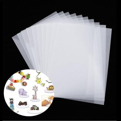 10PCS Heat Shrink Plastic Sheet Shrinky Film Paper for Adult