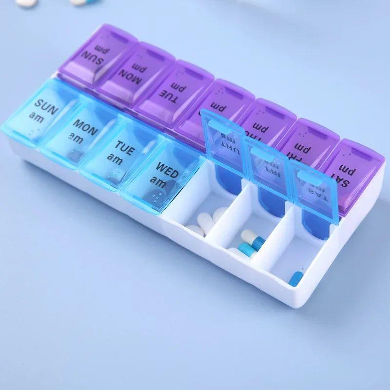 New Weekly Portable Travel Pill Cases Box 7 Days Organizer 1