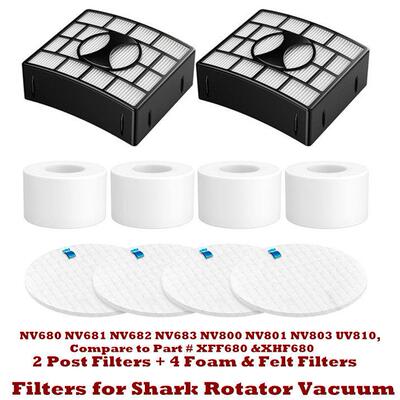 Vacuum Filter Replacement for Shark Rotator Foam and Felt