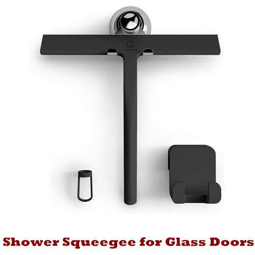 Rubber Shower Squeegee for Glass Doors Window Cleaning