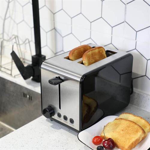 stainless steel toaster machine English button 2-4 tablets