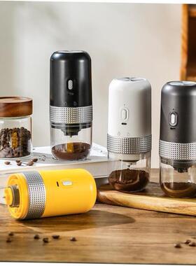 electric coffee grinder 电动咖啡磨豆机手磨充电便携意式研磨机