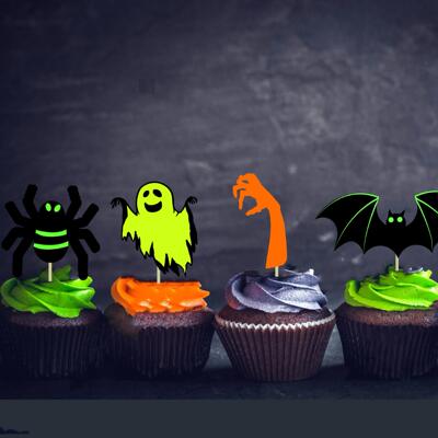 The Halloween setup for the banner bar is a Pumpkina skeleta