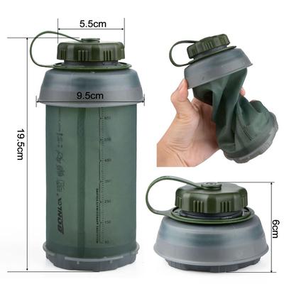 750ML Portable Outdoor Collapsible Sport TPU Soft Water Bott