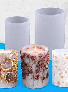 Candle Making Silicone Mold DIY Candle Tools Cylinder Hexago
