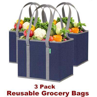 Reusable Grocery Bags Shopping Large Tote Bags Foldable