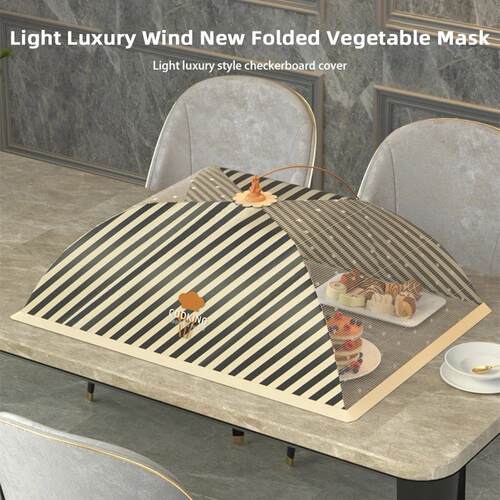 Portable Foldable Food Covers Umbrella Fine Mesh Breathable