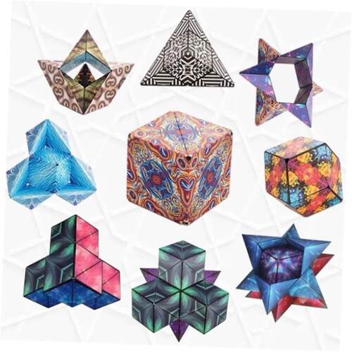 3D Changeable Magnetic Magic Cube For Kids Puzzle Cube Toys