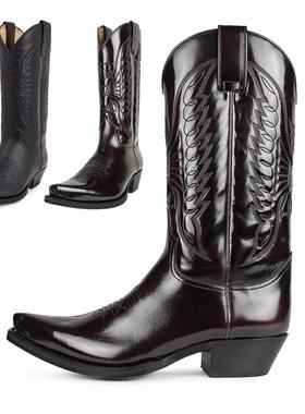男女西部牛仔皮靴 Women Trumble Biker Boots Men Cowboy Boots