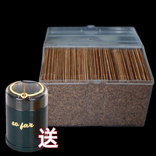 碳化牙签单头尖竹制3500支单尖炭化黑牙签家用轻奢牙签筒竹牙签