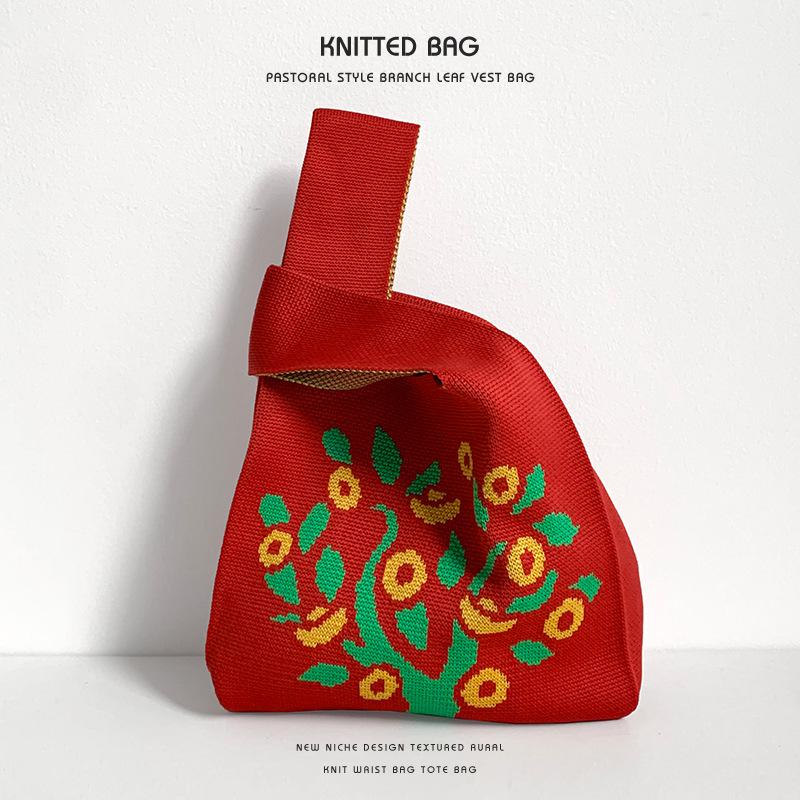 手提袋子针织手拎包外出上班