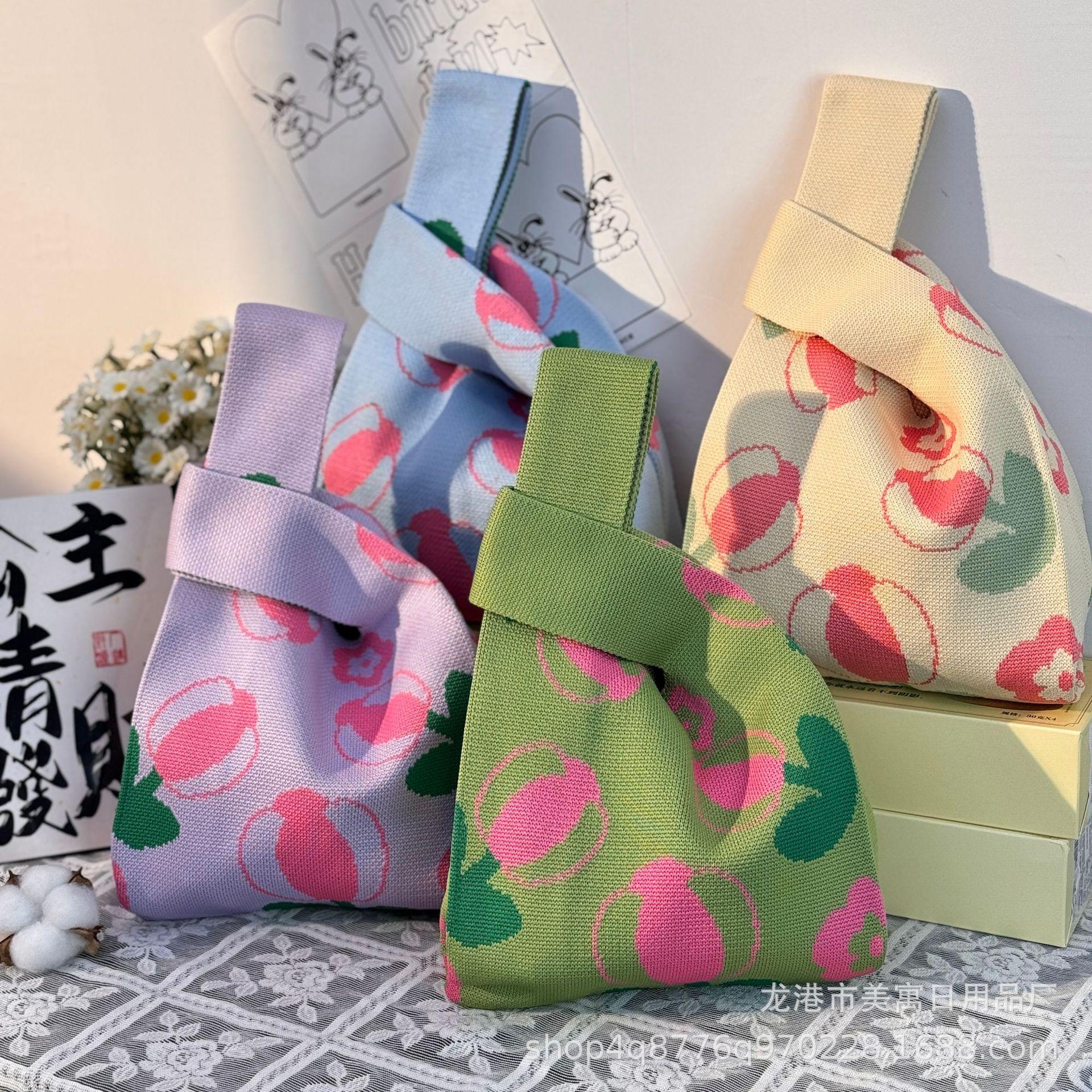 蛇年喜庆针织包节日伴手礼物袋