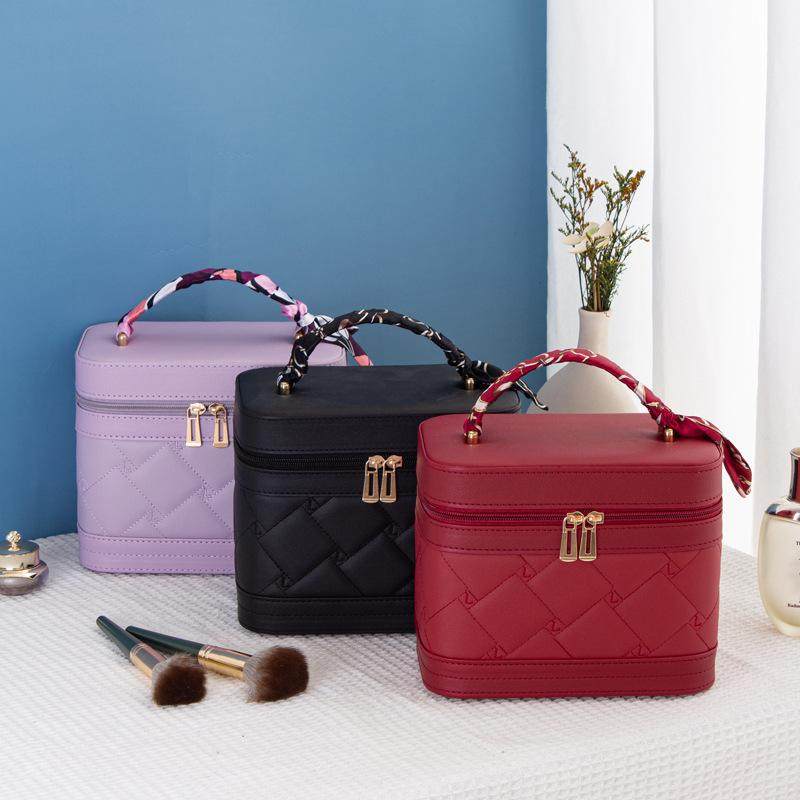 便携大容量高级感化妆包大号防水护肤品收纳盒手提化妆箱立体超火,收纳整理,化妆包,淘宝优惠券,粉丝福利购,淘宝优惠卷