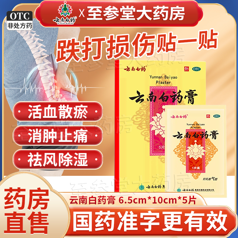 【云南白药】云南白药膏1贴*5袋/盒