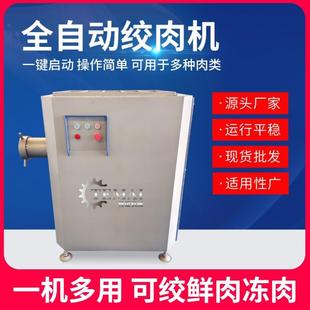 全自动绞肉机 小型绞肉泥设备 商用型不锈钢立式 鲜冻肉单绞肉机