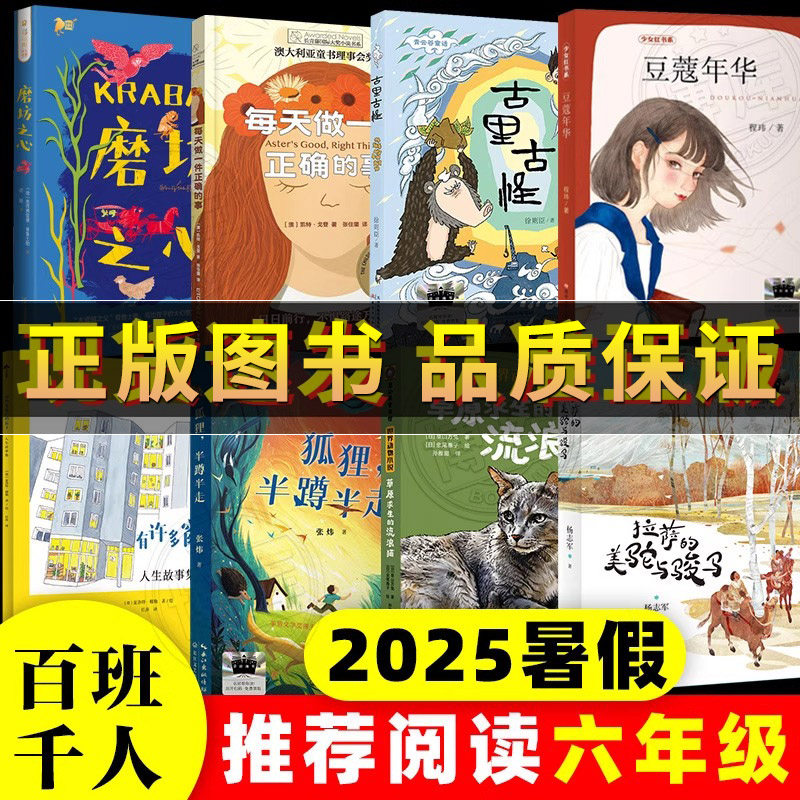 2025暑假6六年级 狐狸半蹲半走 古里古怪 草原求生的流浪猫拉萨的美驼与骏马有许多窗户的房子豆蔻年华磨坊之心每天做一件正确的事