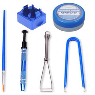 机械键盘金属按钮开启器 5件式键盘润滑套件 机械键盘开关润滑笔