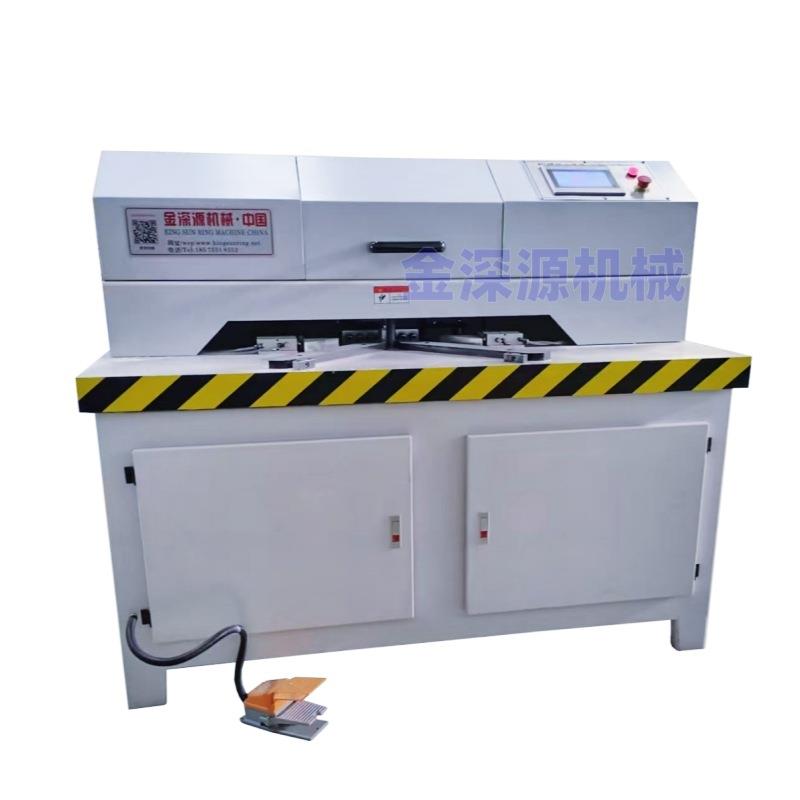 相框门窗拼框门数控45度双头锯钻孔一体机切角钻孔机子母锯切割机