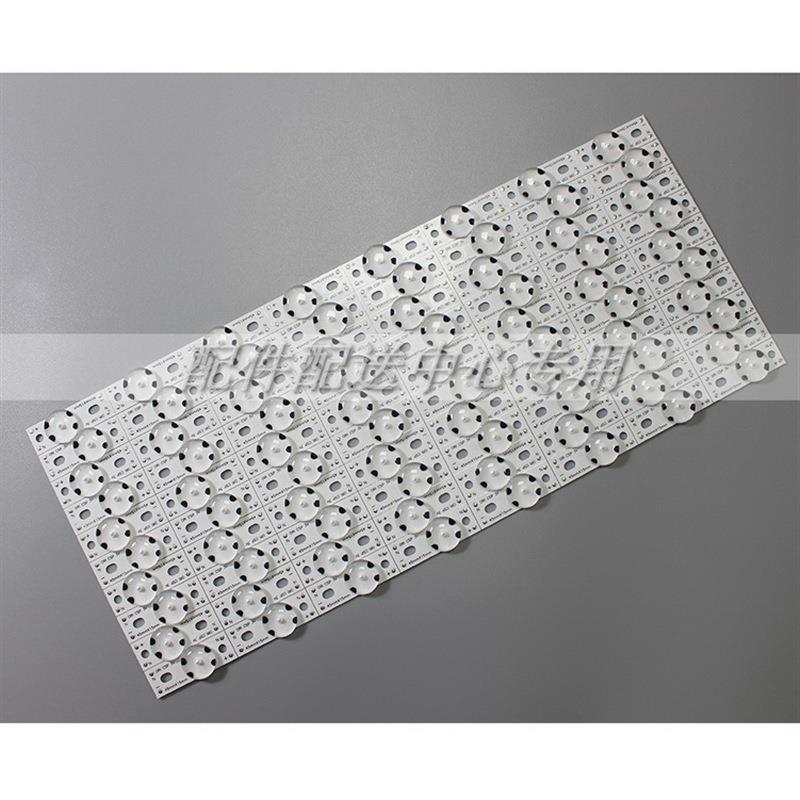 100个*透镜电视LED颗粒灯条CSP铝基板+-焊点6V 2W 45x15mm