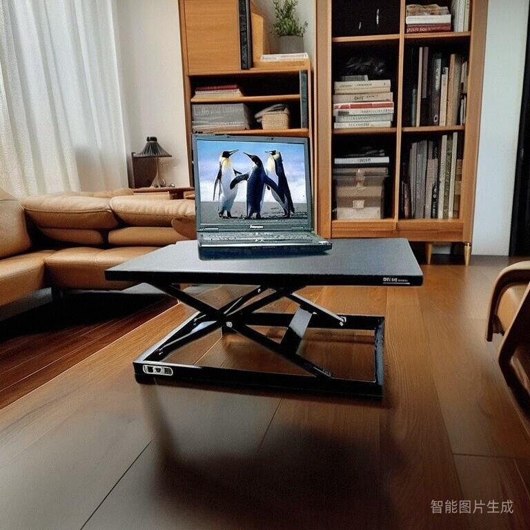 站立式气压升降桌升降架升降办公桌