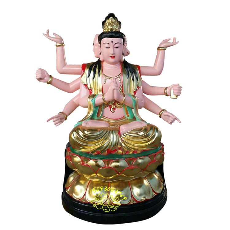 北斗众星之母神像 摩利支天斗姥天尊 七星之母斗姆元君塑像