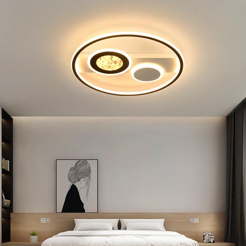 北欧吸顶灯卧室灯房间灯现代简约防蚊虫法式奶油风主卧led灯具