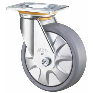 SUPO/向荣动力8寸带双刹车承重型工业万向PP脚轮Z07-01D-200-112