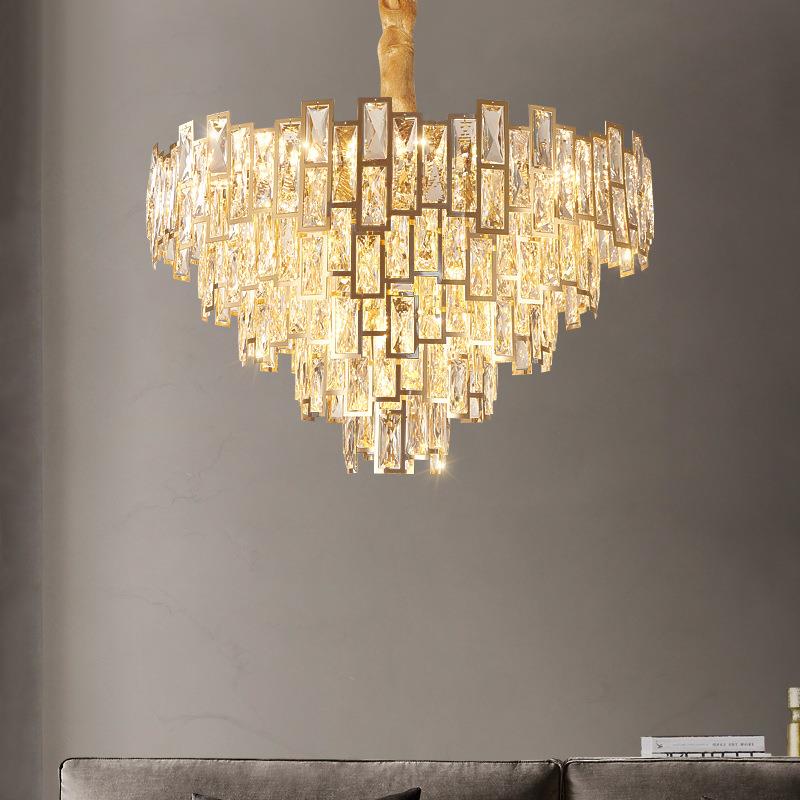 港式轻奢吊灯后现代客厅灯具简约卧室灯水晶灯房间灯大气餐厅灯具