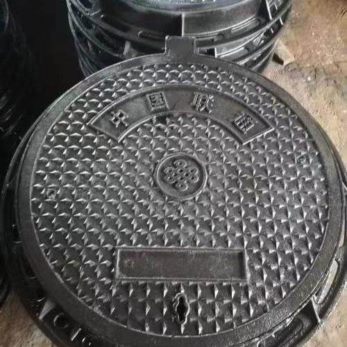 球墨铸铁井盖防坠落圆形轻重型方形市政专用雨污水窨井盖盖板篦子