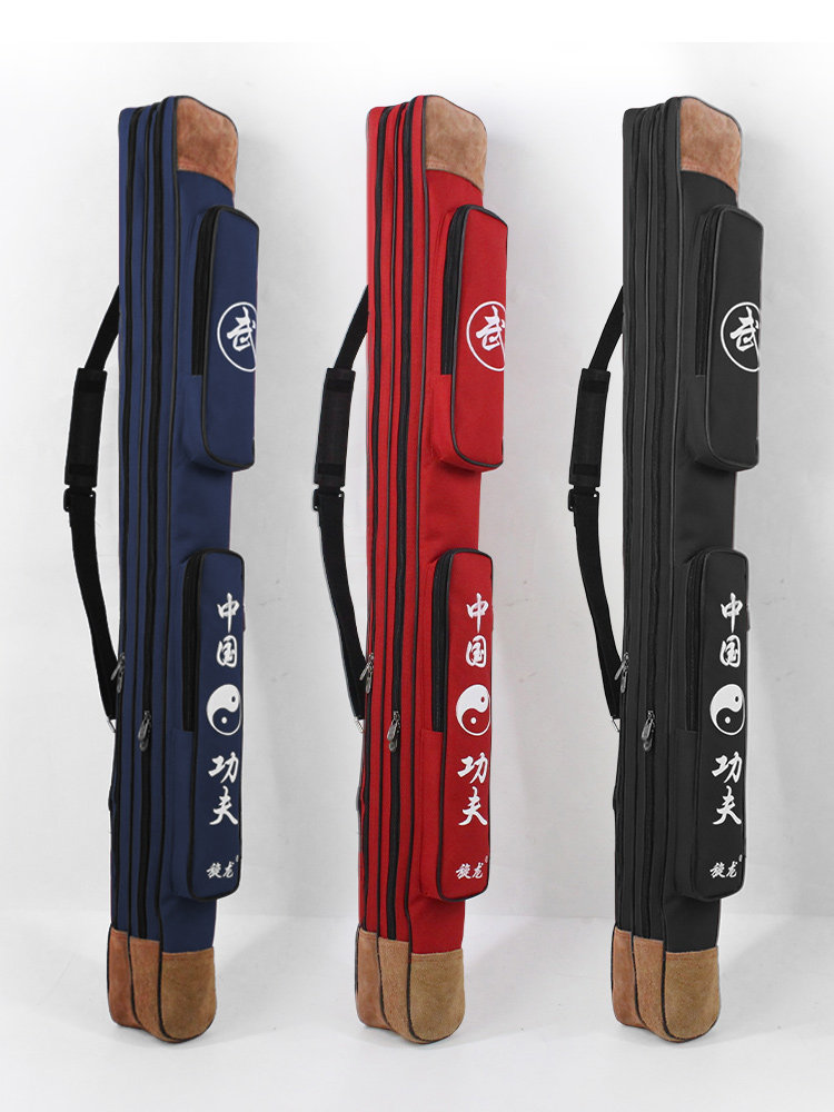 太极剑套袋双层加厚刀剑袋帆布剑包女式高级背式武术刀套剑袋可背
