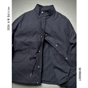 SKYROCKET扶摇【黄石】（工装风简约利落立领抽绳长袖夹克外套）