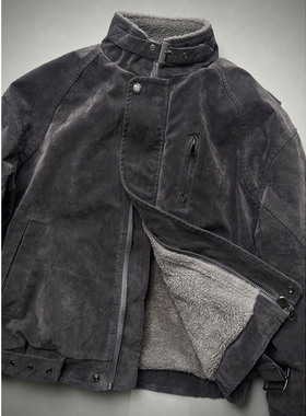 SKYROCKET扶摇【怪奇物语】（美拉德工装重磅立领仿羊羔毛外套）