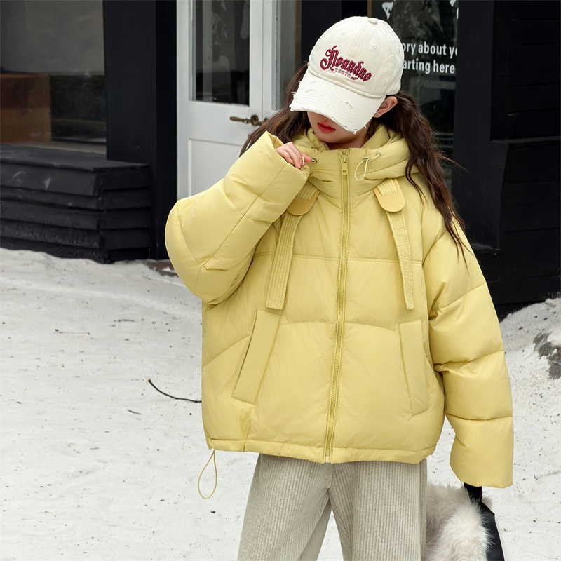 女童冬季加厚羽绒棉服外套超好看