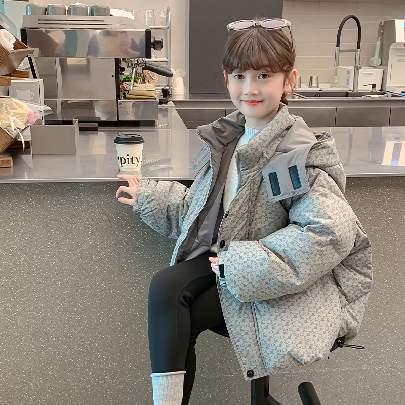女童冬季加厚羽绒服外套洋气时髦