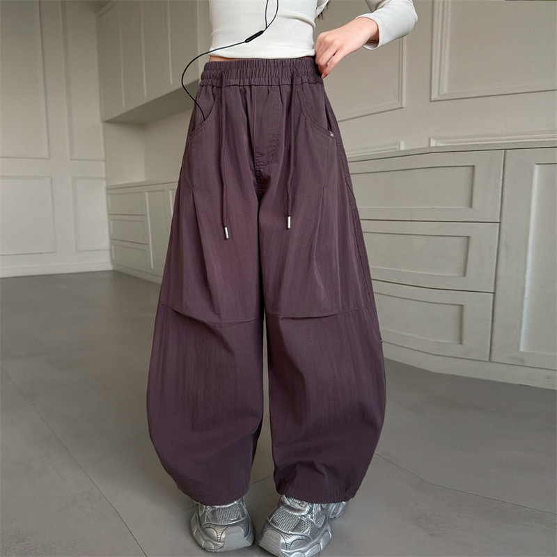 儿童装女童春装裤子长裤2026新款中大童女孩春秋款休闲阔腿弯刀裤,童装/婴儿装/亲子装,裤子,淘宝优惠券,粉丝福利购,淘宝优惠卷