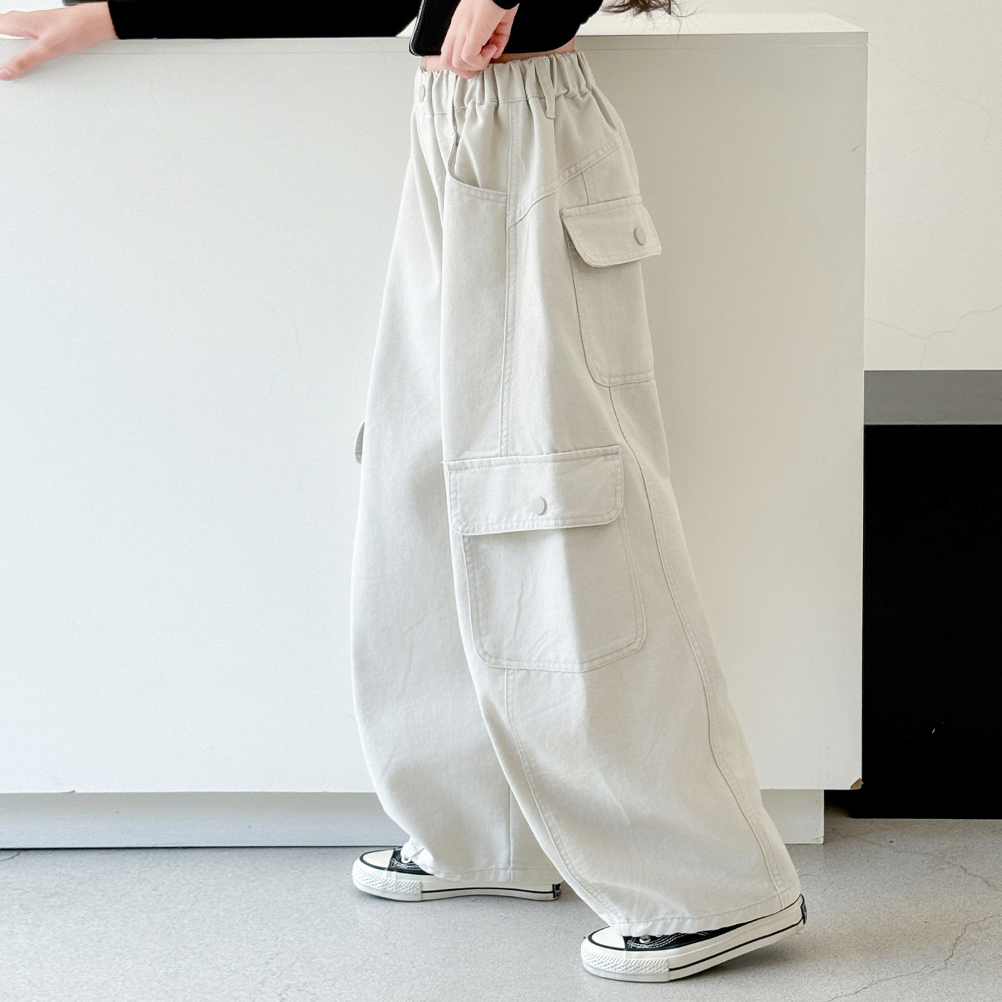 儿童装女童春装裤子长裤2026新款中大童女孩春秋款休闲阔腿工装裤,童装/婴儿装/亲子装,裤子,淘宝优惠券,粉丝福利购,淘宝优惠卷