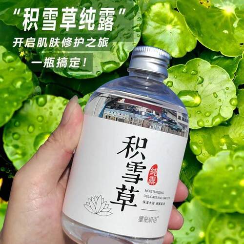 积雪草纯露水湿敷水补水保湿舒缓敏痘肌护肤品收缩毛孔去闭口痘印