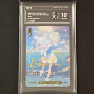 PCG10+评级卡SP阿洛娜签名卡碧蓝档案蔚蓝档案装饰摆件WS黑白双翼
