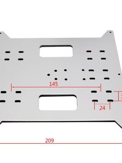 3D打印机配件热床铝板加热平台底板热床支撑铝塑板2202204MM
